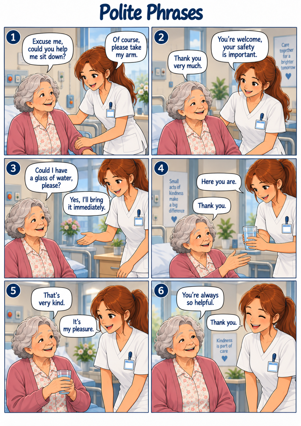Aperçu de la planche Polite Phrases