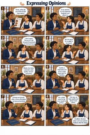 Aperçu de la planche Expressing Opinions