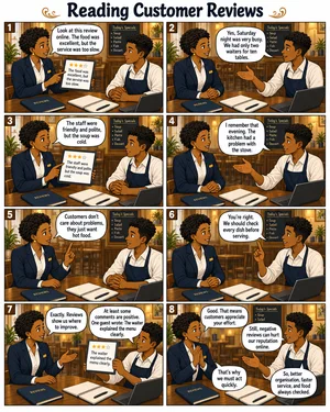 Aperçu de la planche Reading Customer Reviews